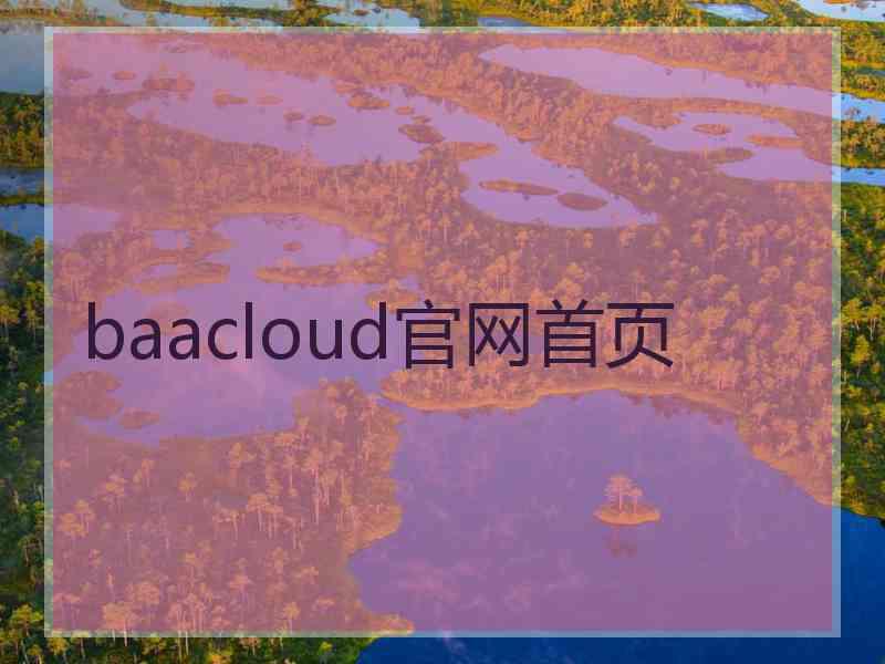 baacloud官网首页