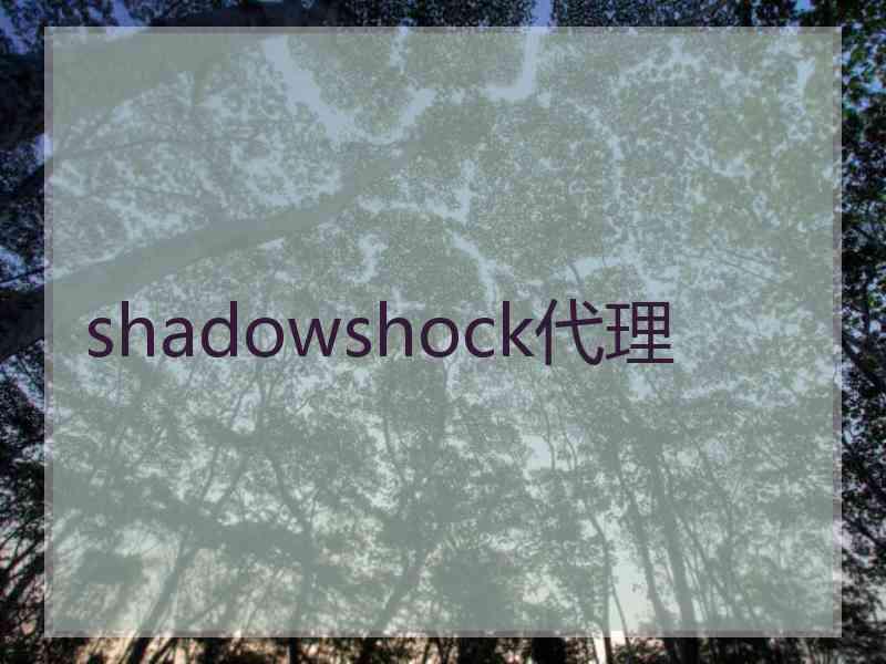 shadowshock代理