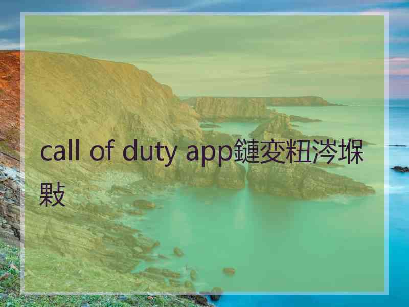 call of duty app鏈変粈涔堢敤