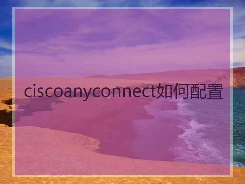 ciscoanyconnect如何配置