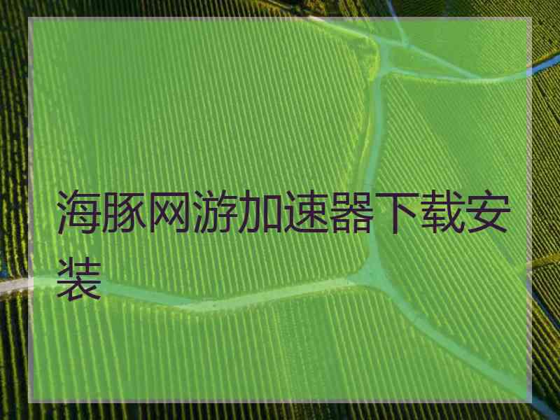 海豚网游加速器下载安装