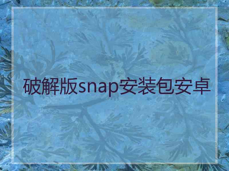 破解版snap安装包安卓