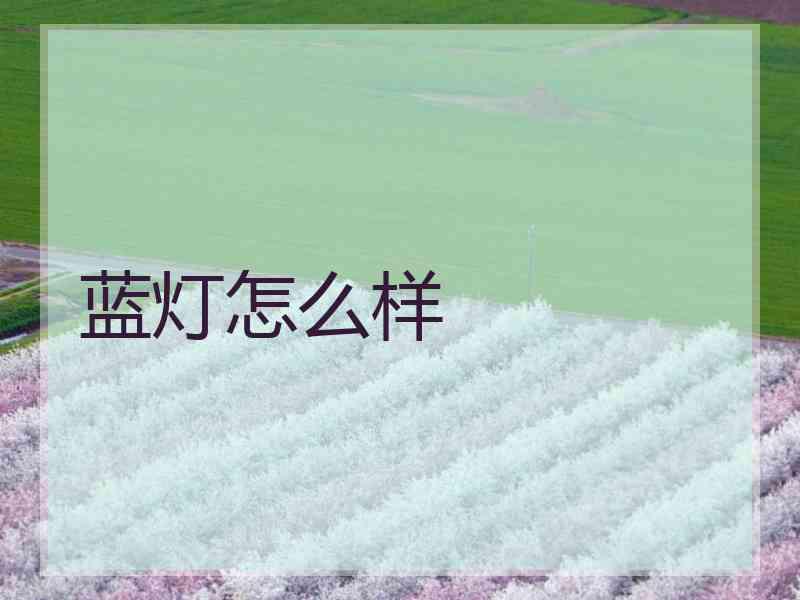 蓝灯怎么样
