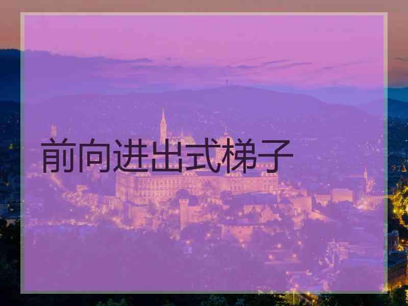前向进出式梯子