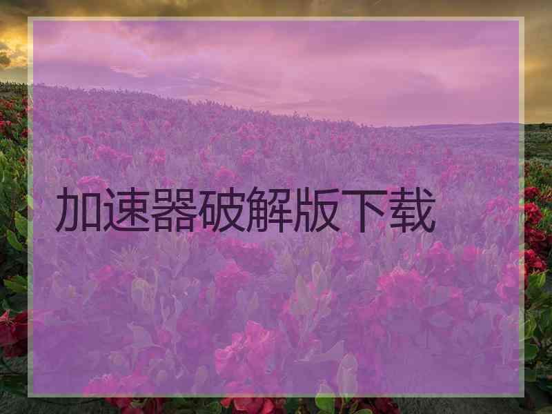 加速器破解版下载