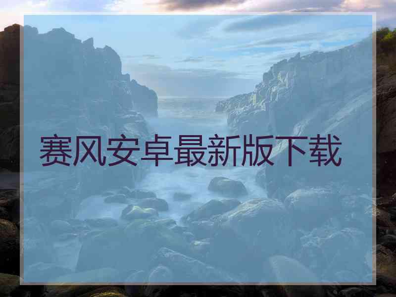 赛风安卓最新版下载