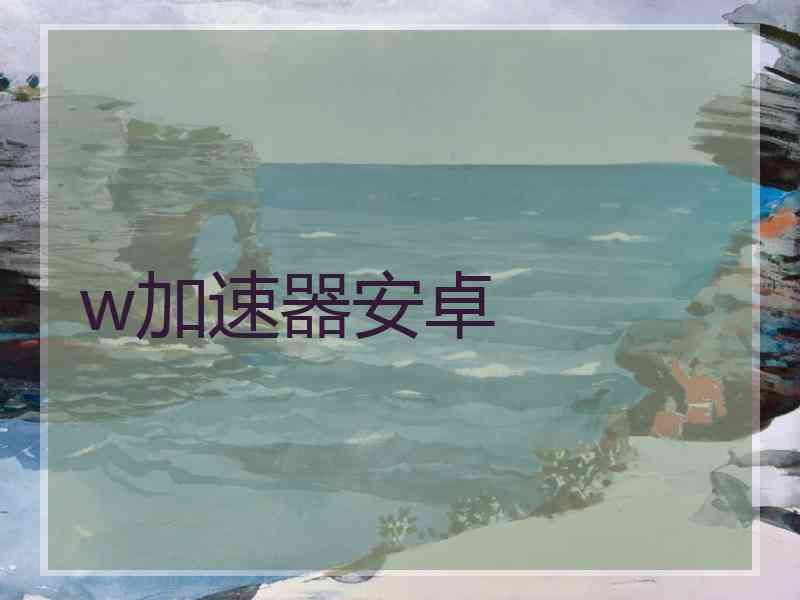 w加速器安卓