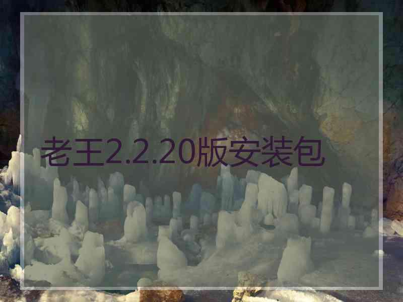 老王2.2.20版安装包