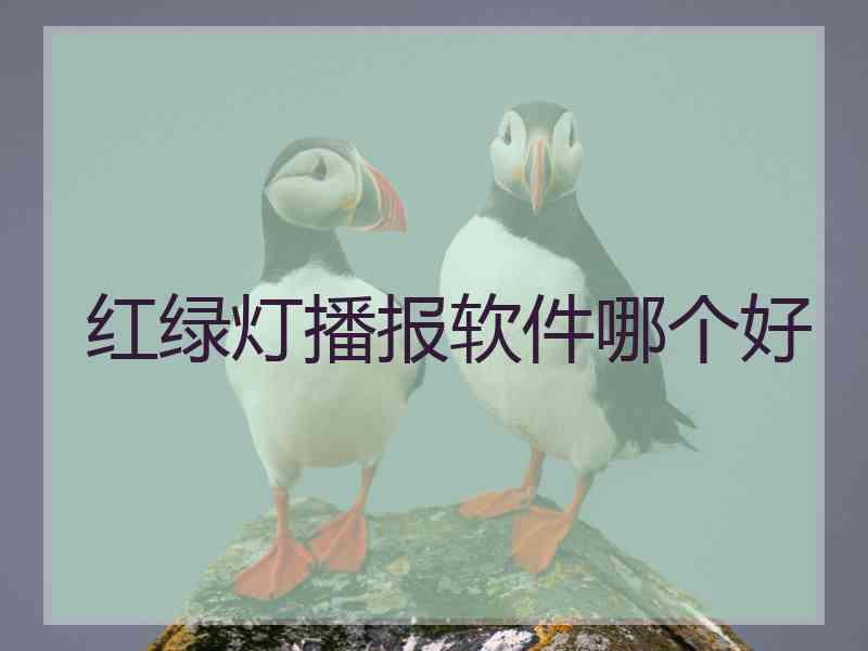 红绿灯播报软件哪个好