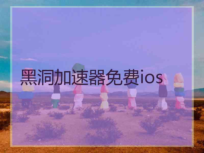 黑洞加速器免费ios