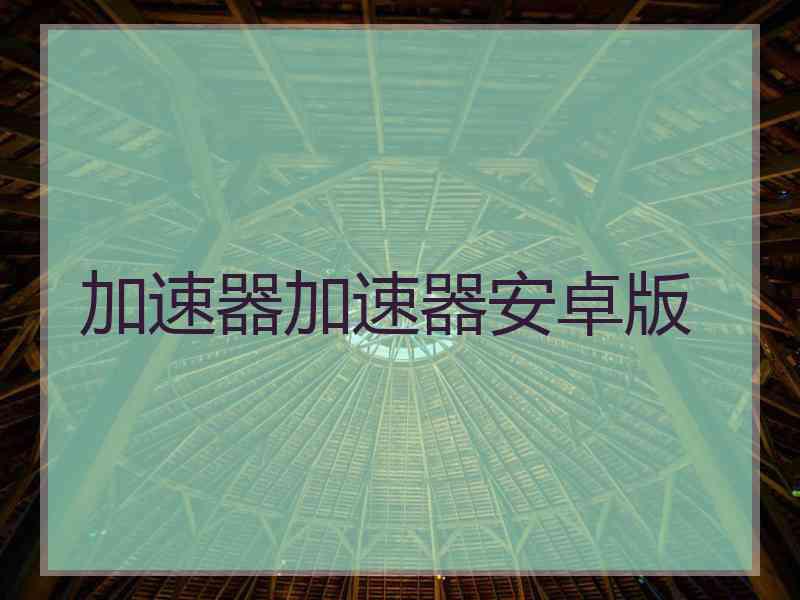 加速器加速器安卓版
