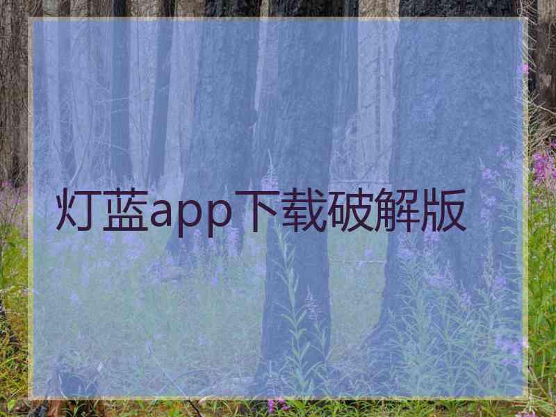 灯蓝app下载破解版