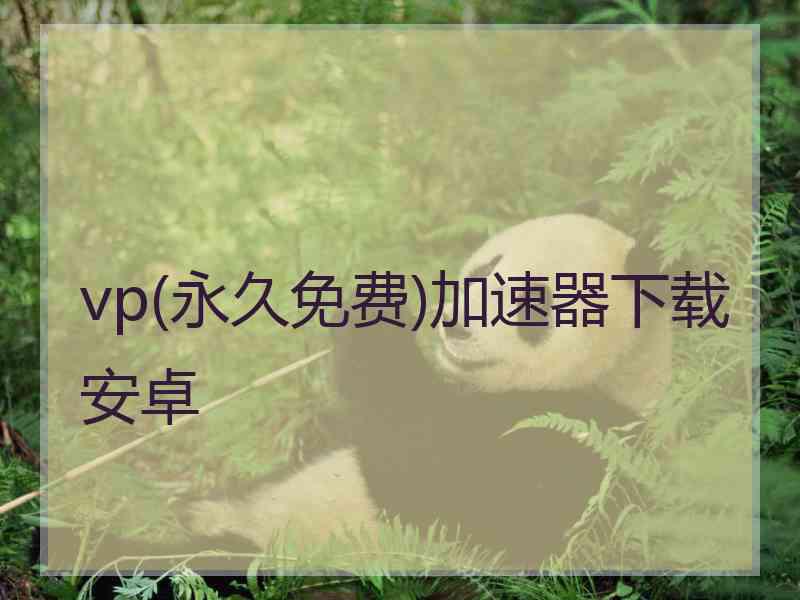 vp(永久免费)加速器下载安卓