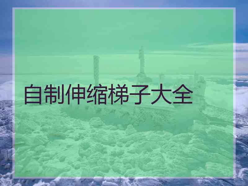 自制伸缩梯子大全