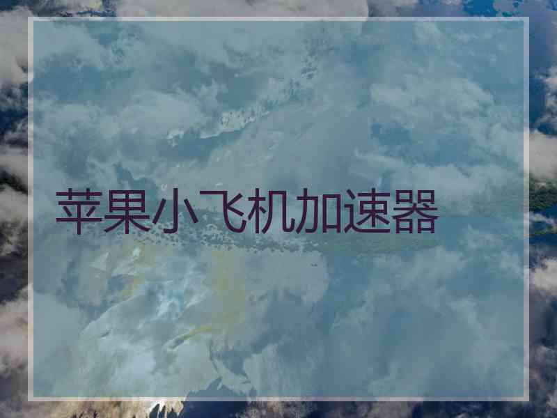 苹果小飞机加速器