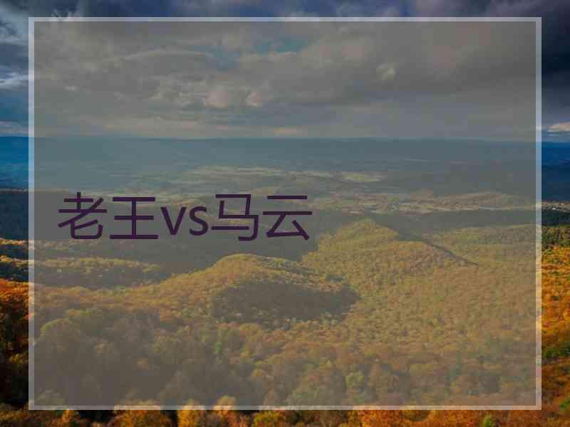 老王vs马云