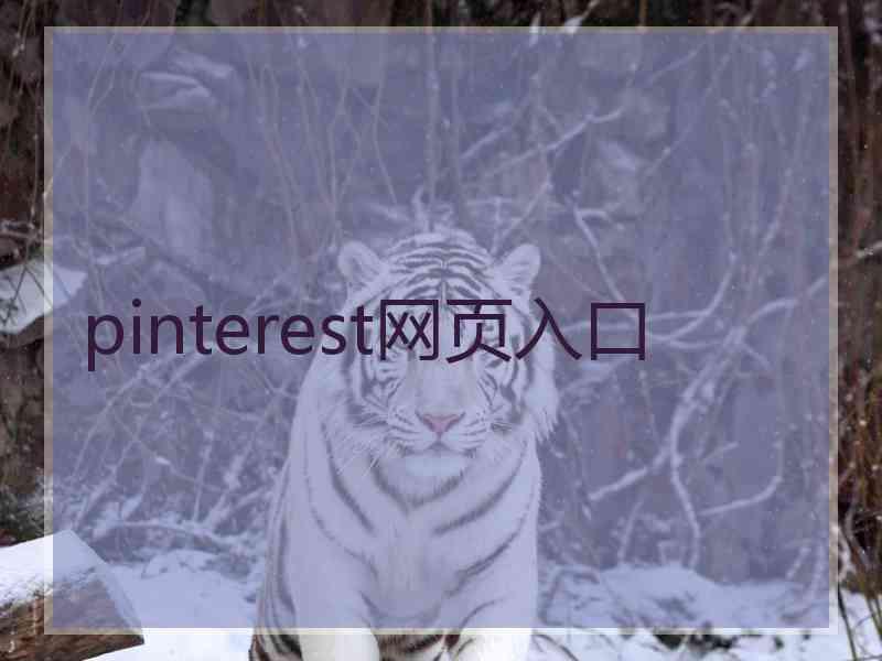 pinterest网页入口