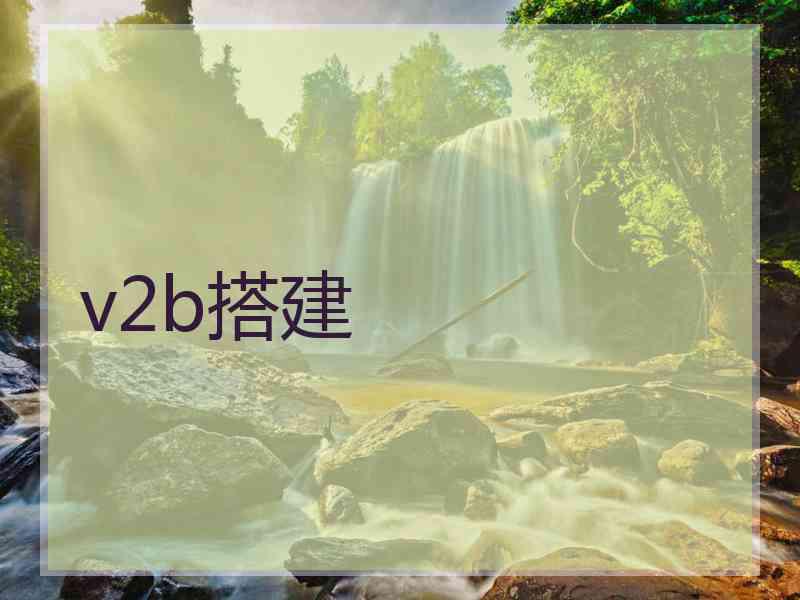 v2b搭建