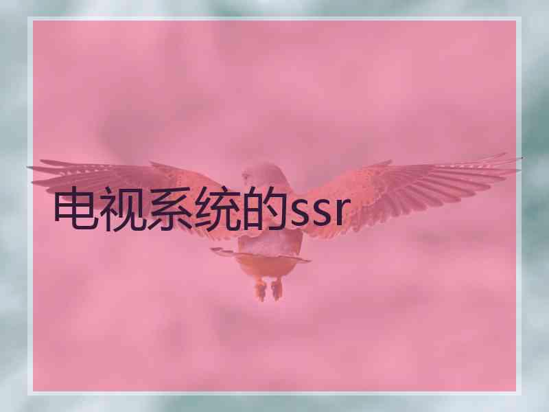 电视系统的ssr