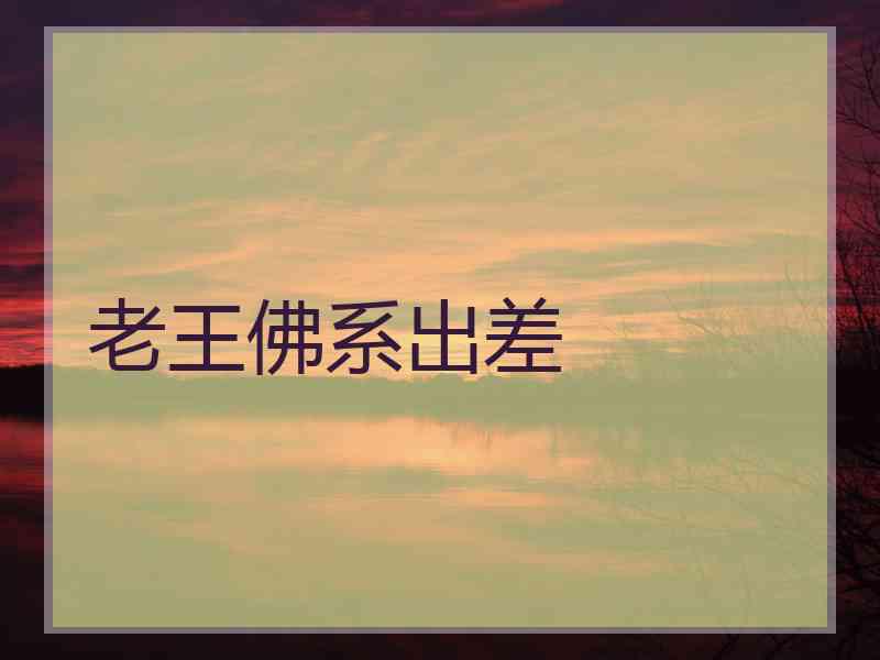 老王佛系出差