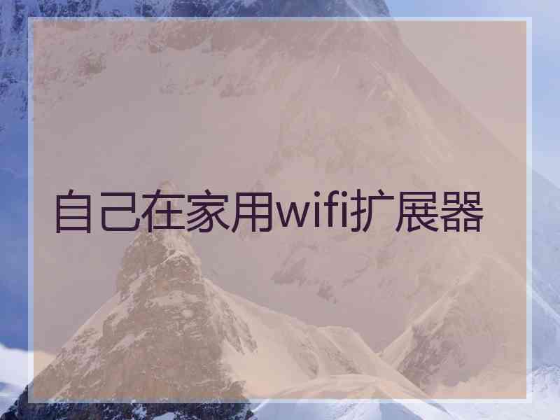 自己在家用wifi扩展器