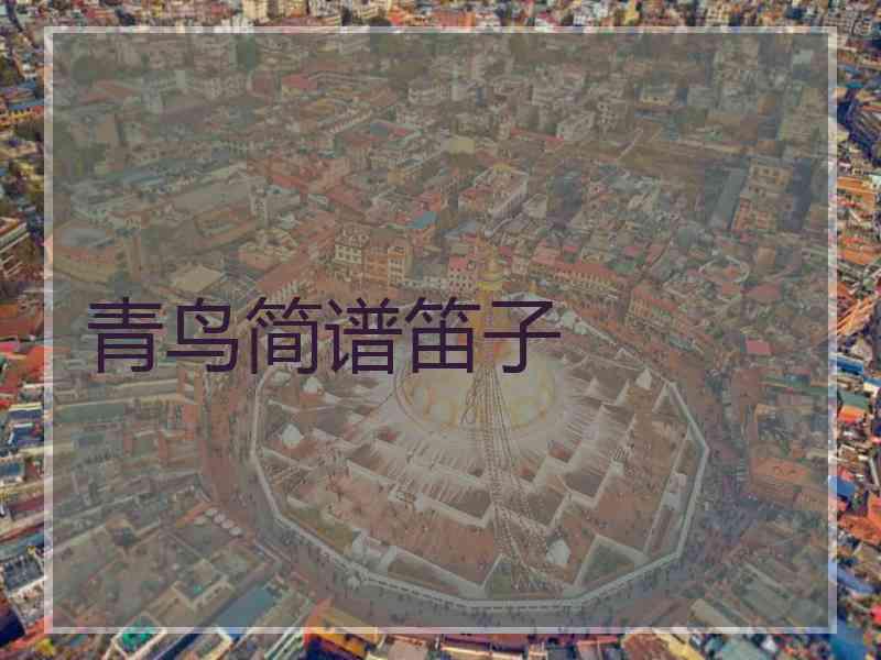 青鸟简谱笛子