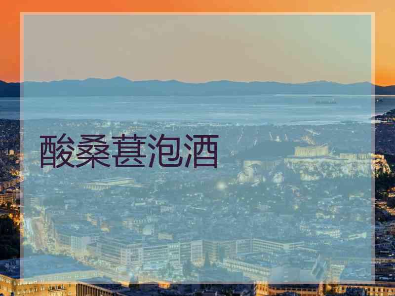 酸桑葚泡酒