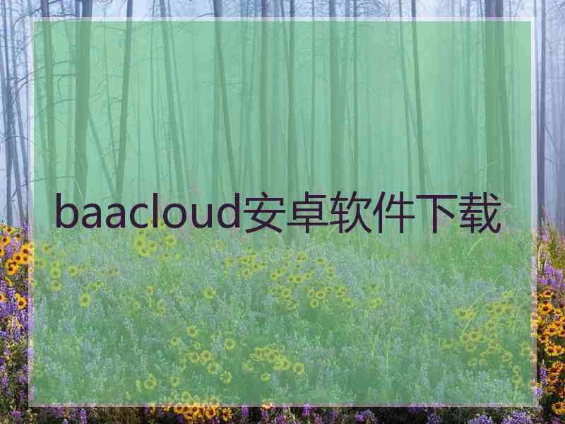 baacloud安卓软件下载