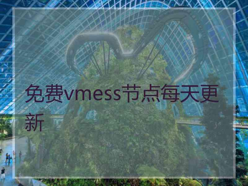 免费vmess节点每天更新