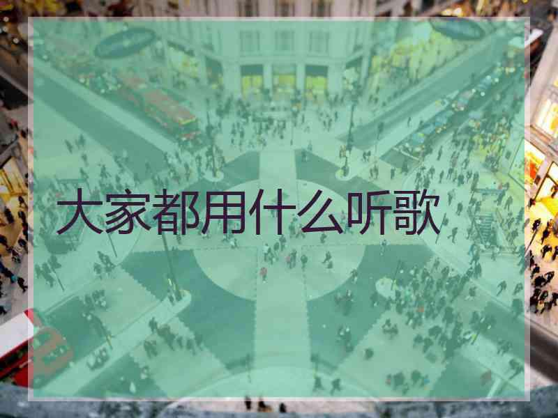 大家都用什么听歌