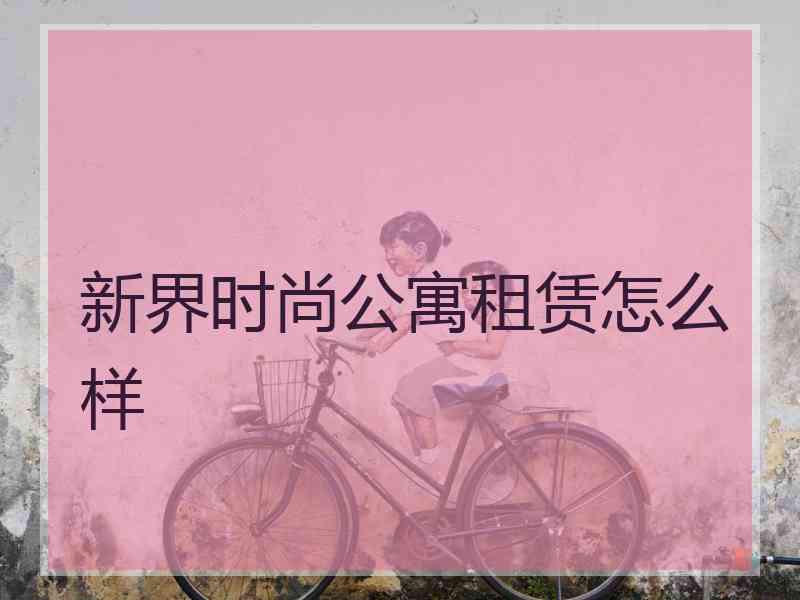 新界时尚公寓租赁怎么样