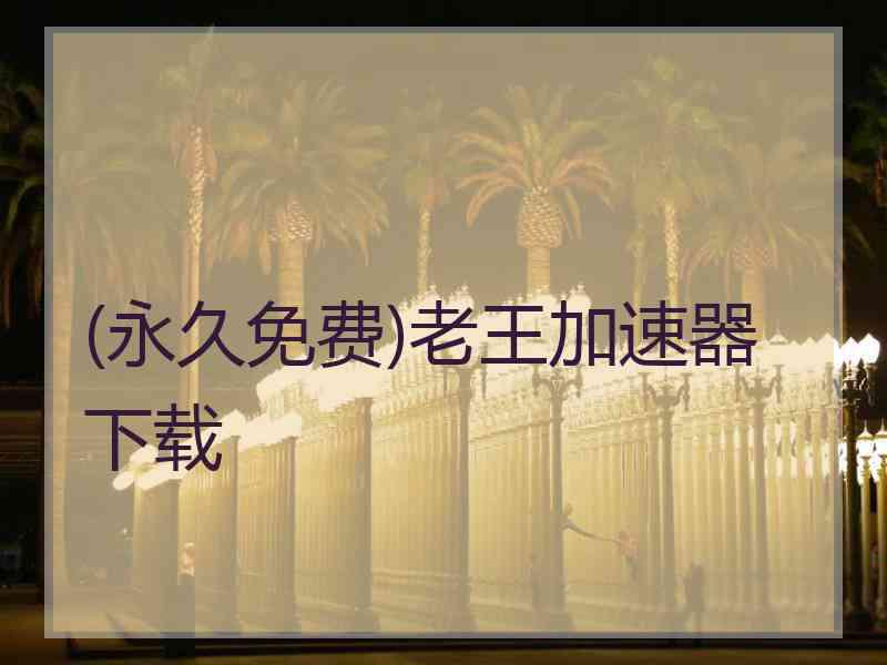 (永久免费)老王加速器下载