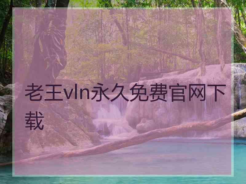老王vln永久免费官网下载