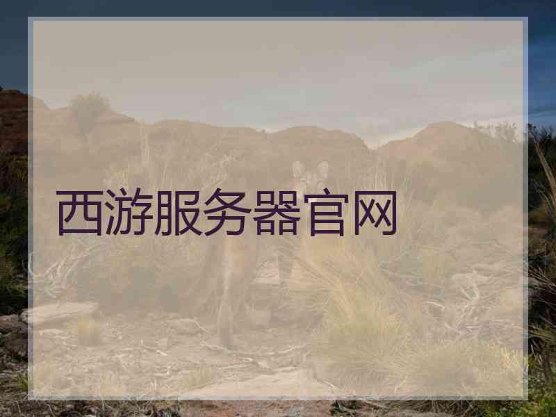西游服务器官网