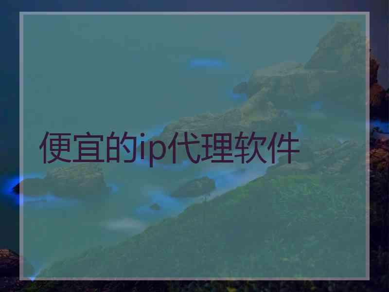 便宜的ip代理软件