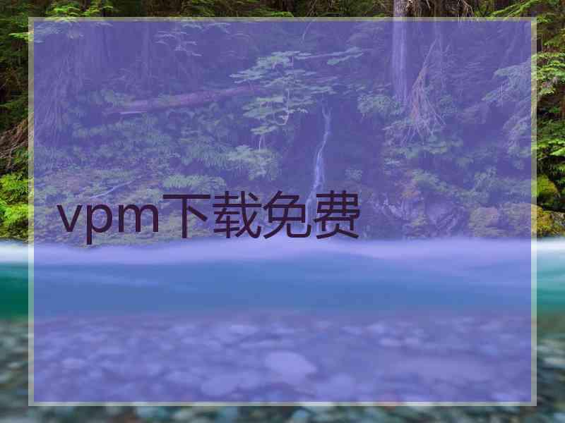 vpm下载免费
