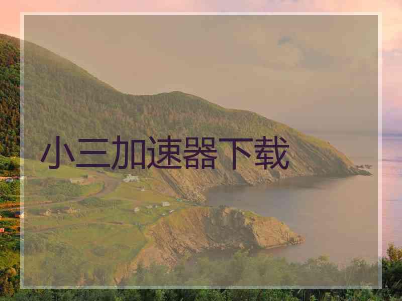 小三加速器下载