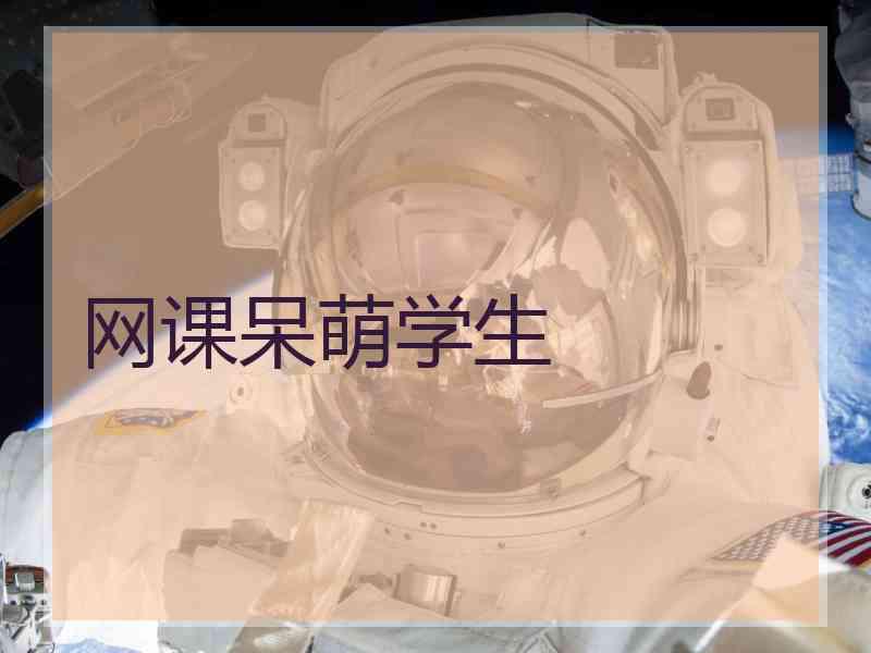 网课呆萌学生