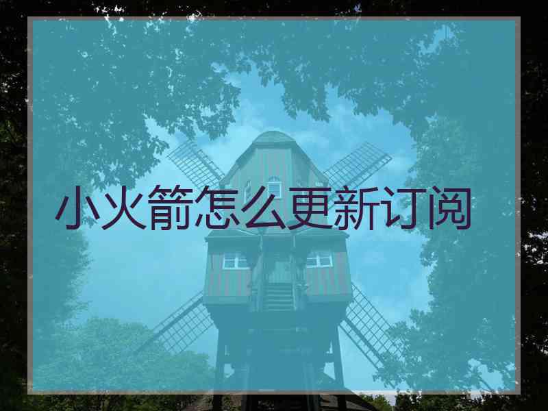 小火箭怎么更新订阅