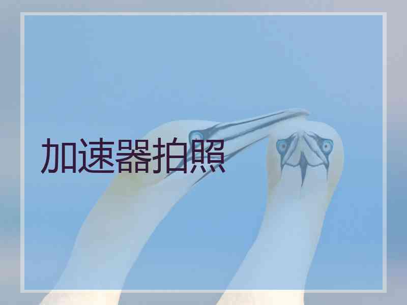 加速器拍照