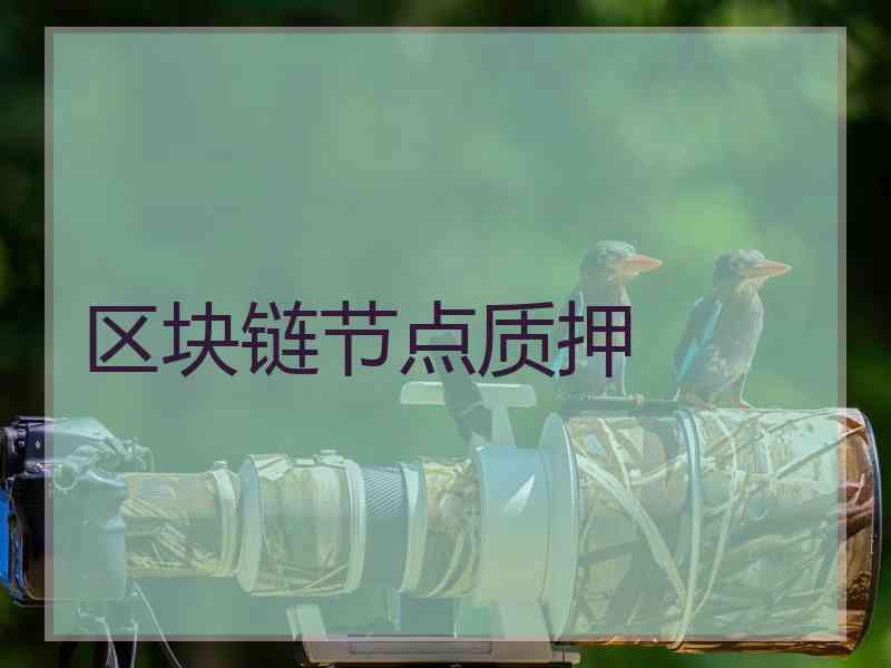 区块链节点质押