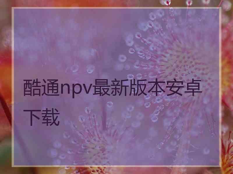 酷通npv最新版本安卓下载