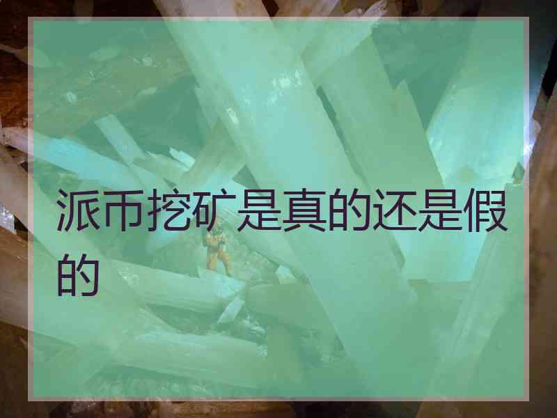 派币挖矿是真的还是假的