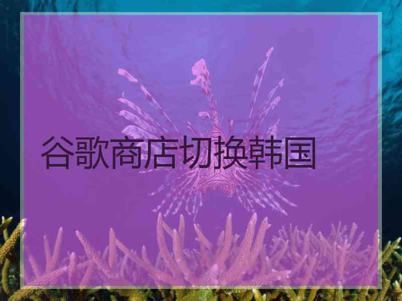 谷歌商店切换韩国