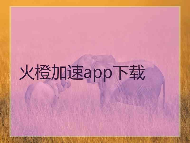 火橙加速app下载