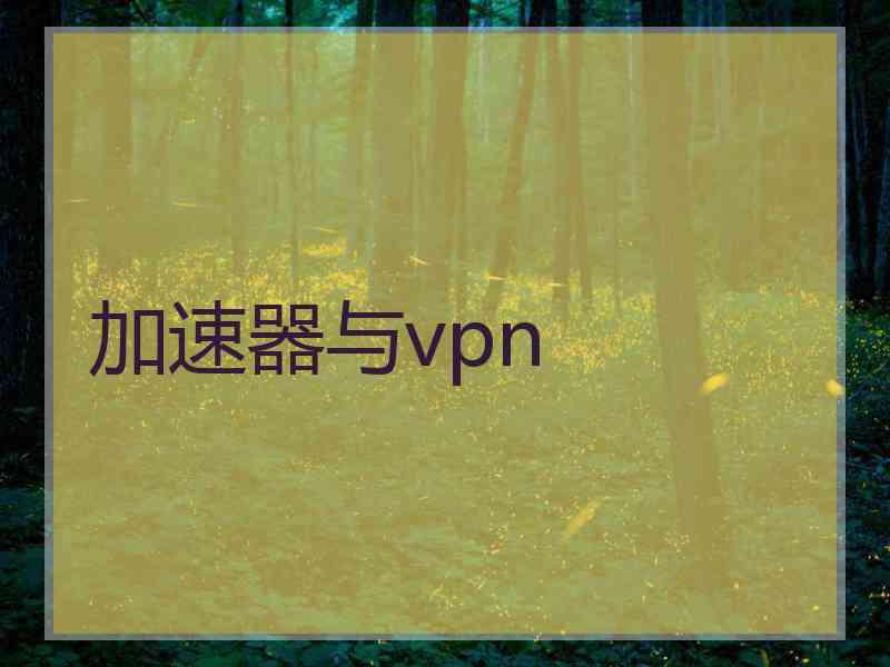 加速器与vpn