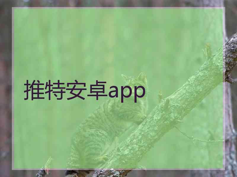 推特安卓app