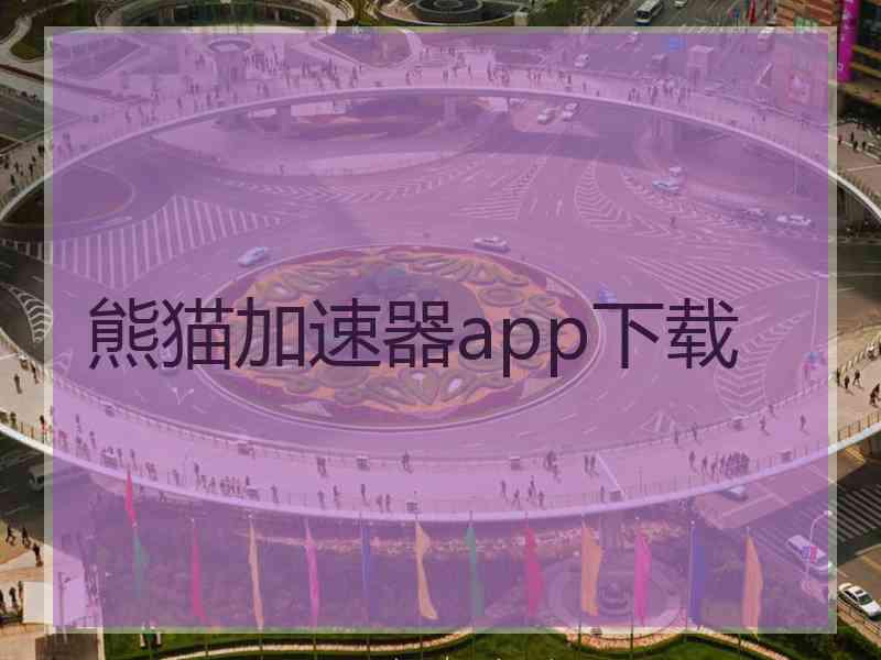 熊猫加速器app下载