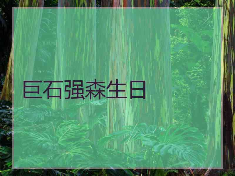 巨石强森生日