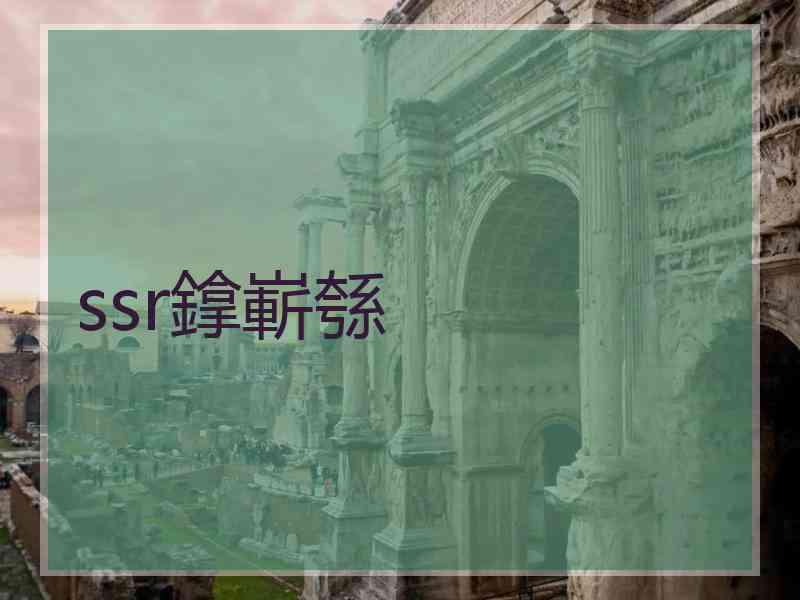 ssr鎿嶄綔